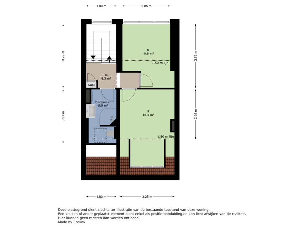 Bekijk plattegrond van 2e verdieping van Kluis 52