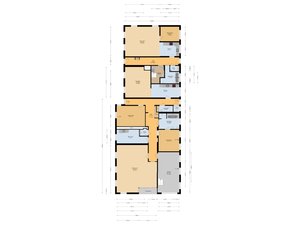 View floorplan of Begane grond of Dorpsstraat 59