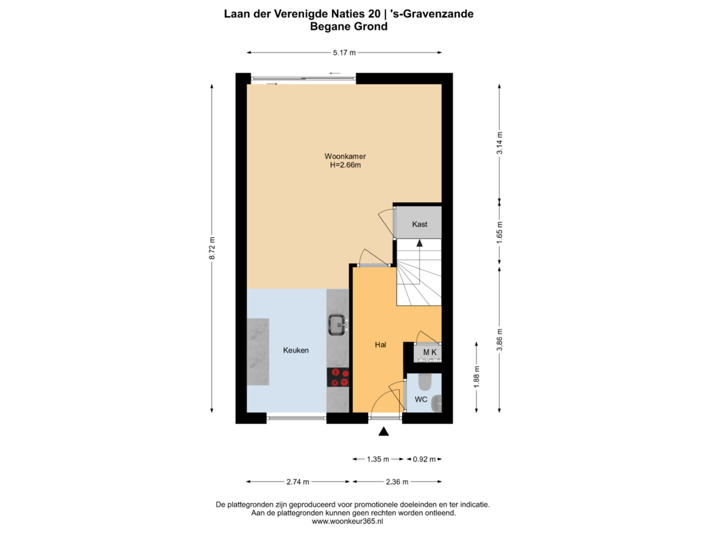 Bekijk plattegrond van Begane Grond van Laan der Verenigde Naties 20