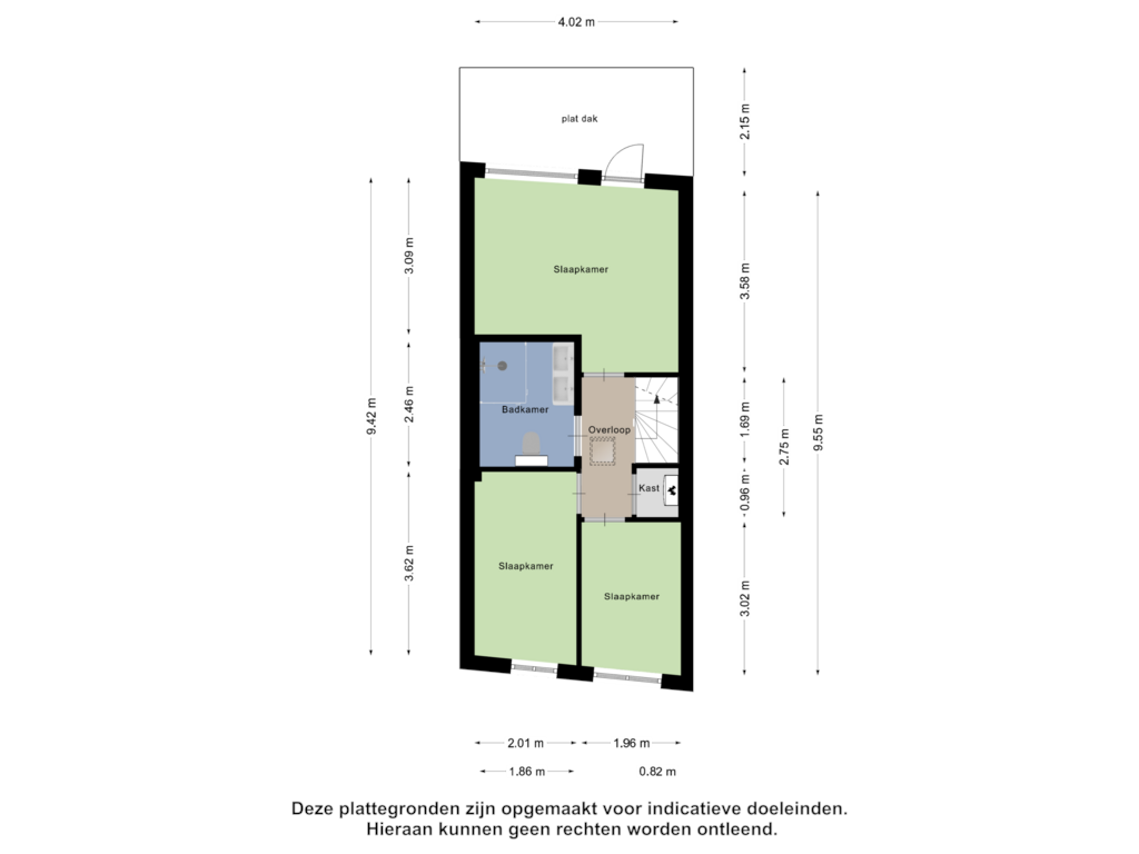 View floorplan of Eerste Verdieping of Mauritsstraat 41