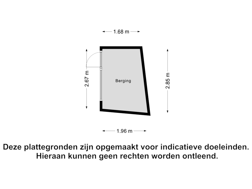 View floorplan of Berging of Mauritsstraat 41