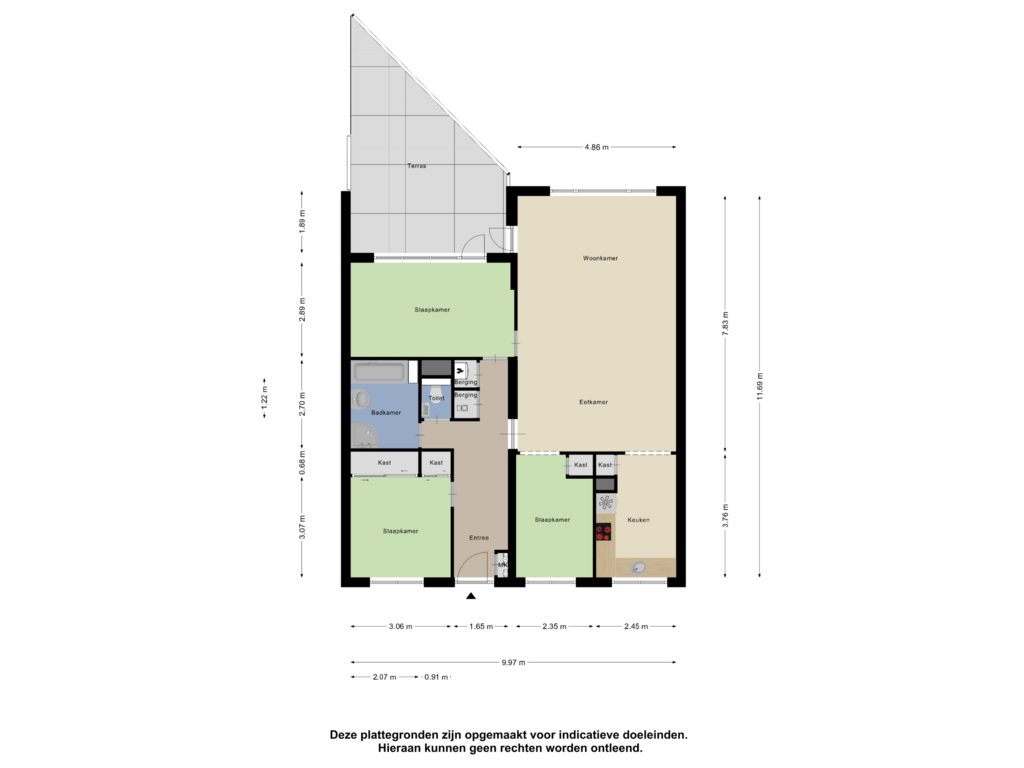 View floorplan of Appartement of Poortmolen 94