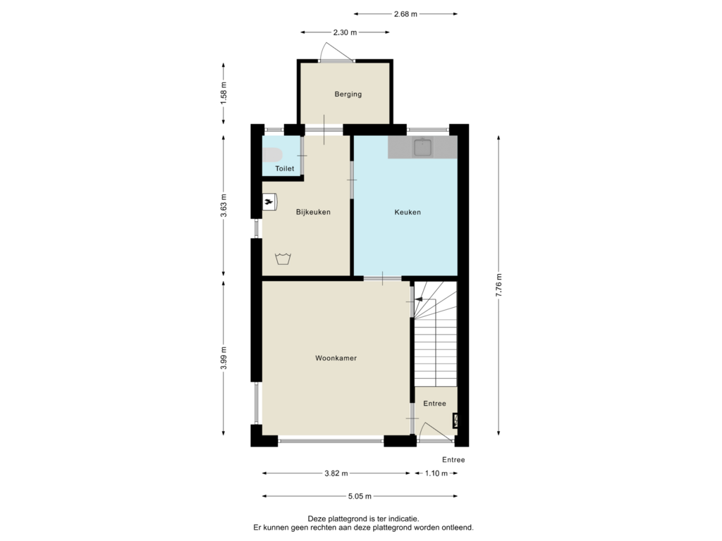 Bekijk plattegrond van Begane grond van Meidoornlaan 10