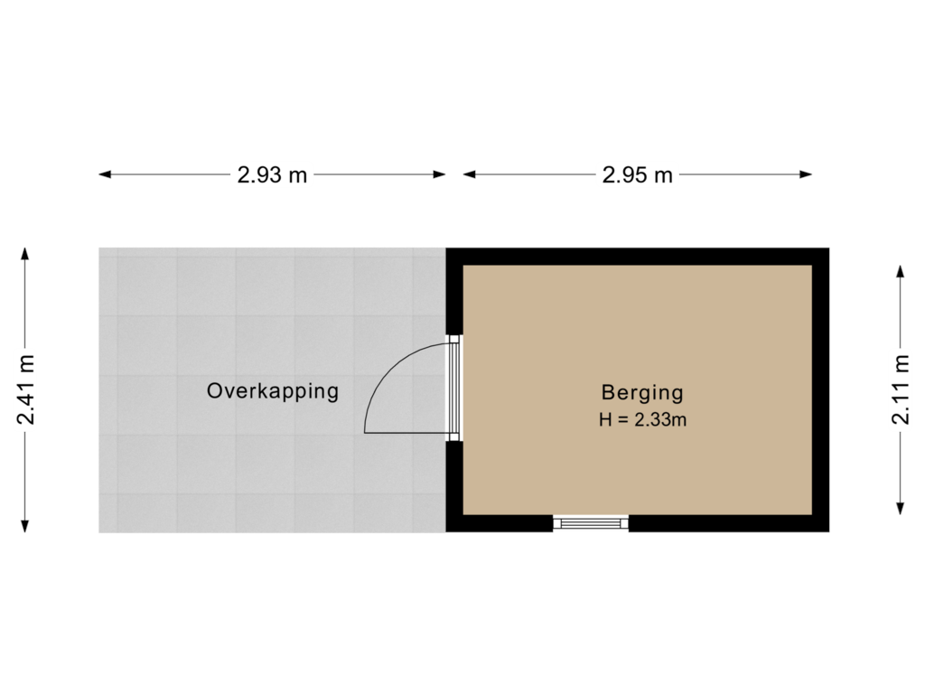 Bekijk plattegrond van Berging van Veldlust 8