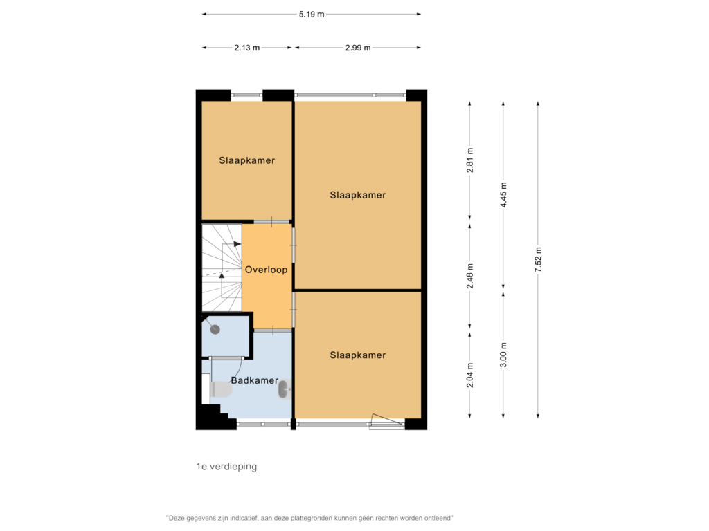 Bekijk plattegrond van 1e verdieping van Stuiverakker 4