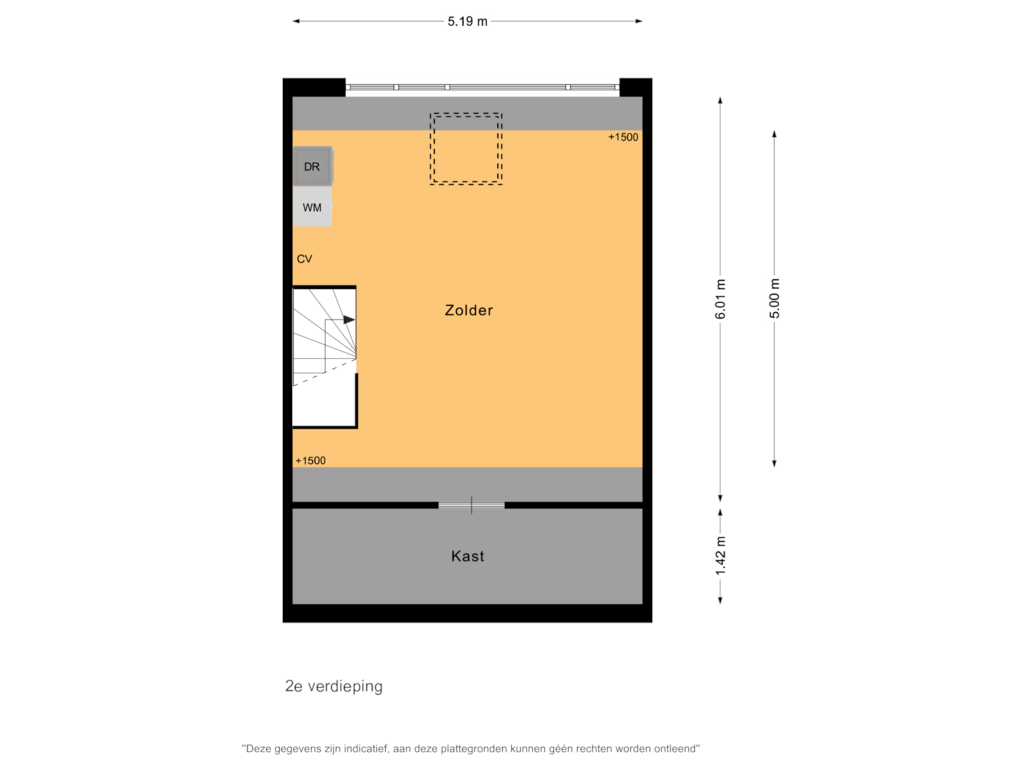 Bekijk plattegrond van 2e verdieping van Stuiverakker 4