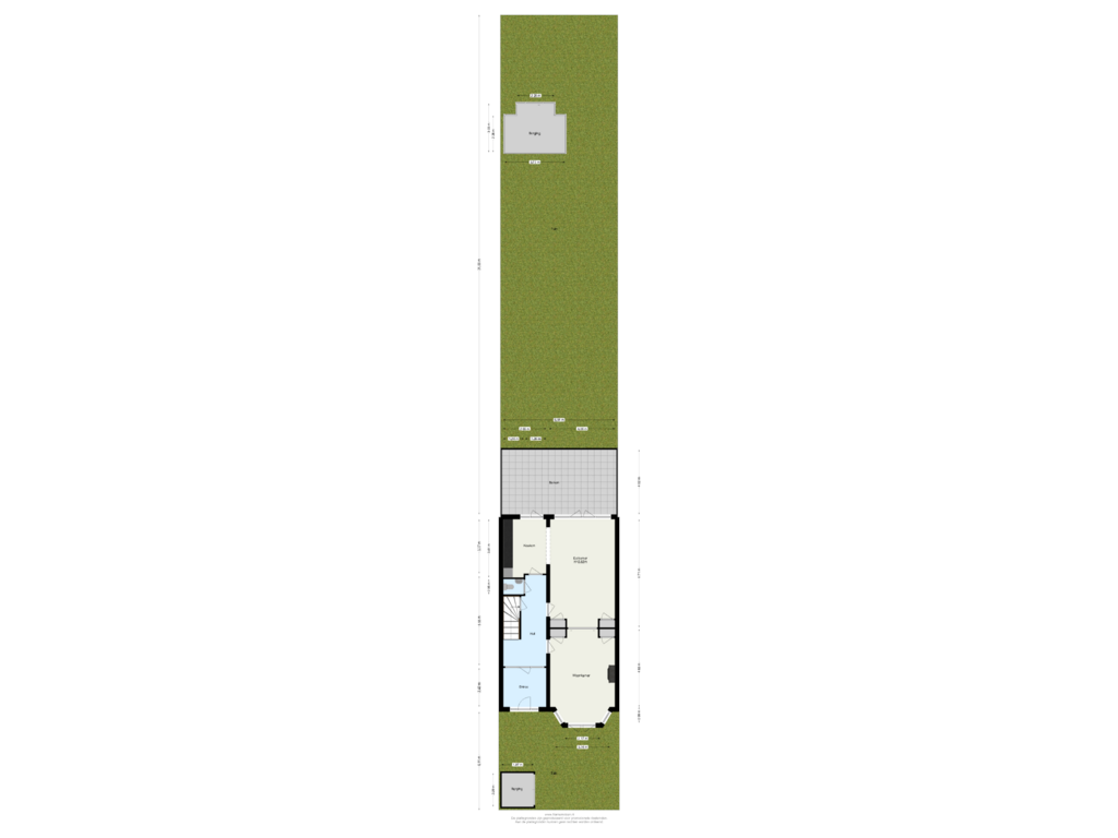 Bekijk plattegrond van Begane Grond tuin van Bergse Linker Rottekade 32