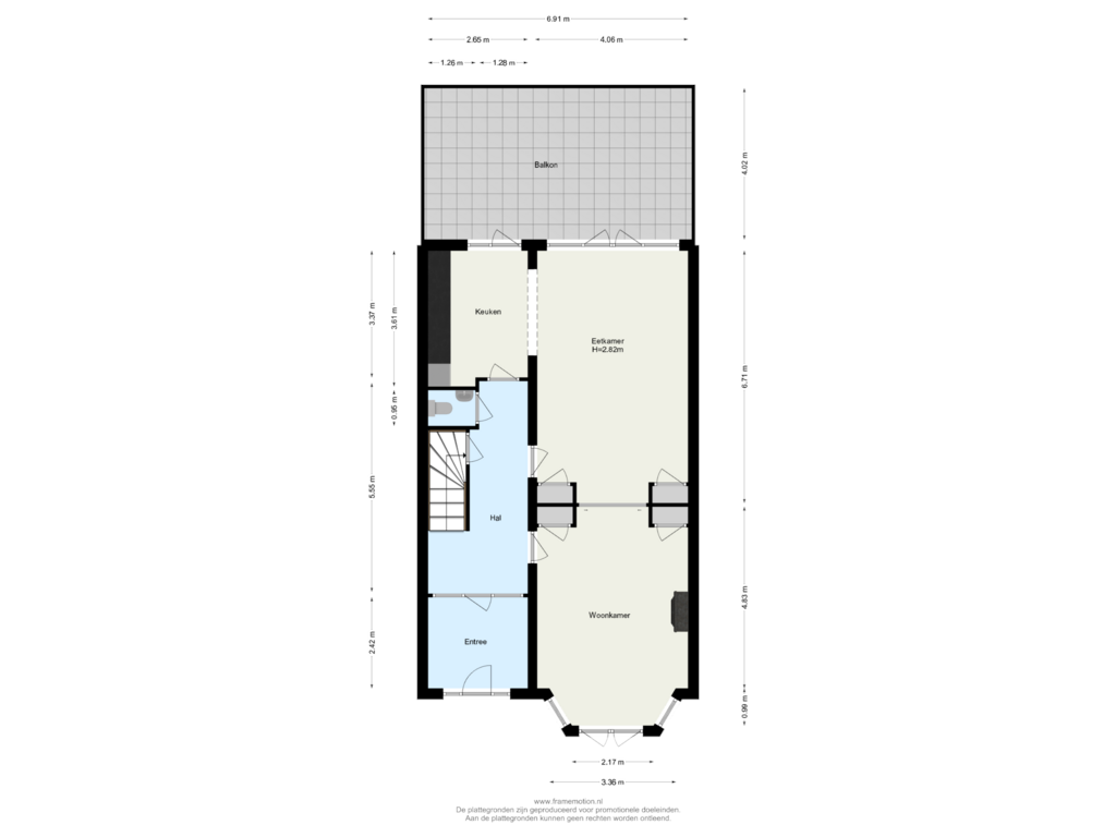 Bekijk plattegrond van Begane Grond van Bergse Linker Rottekade 32