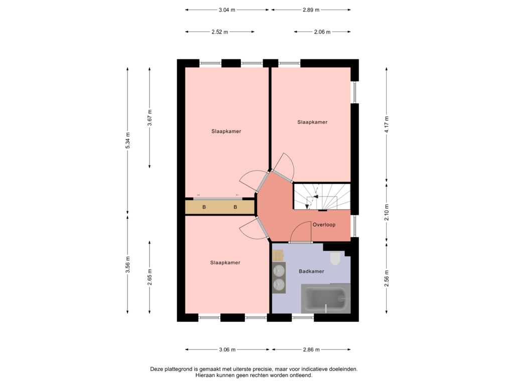 Bekijk plattegrond van 1e Verdieping van Smidse 5