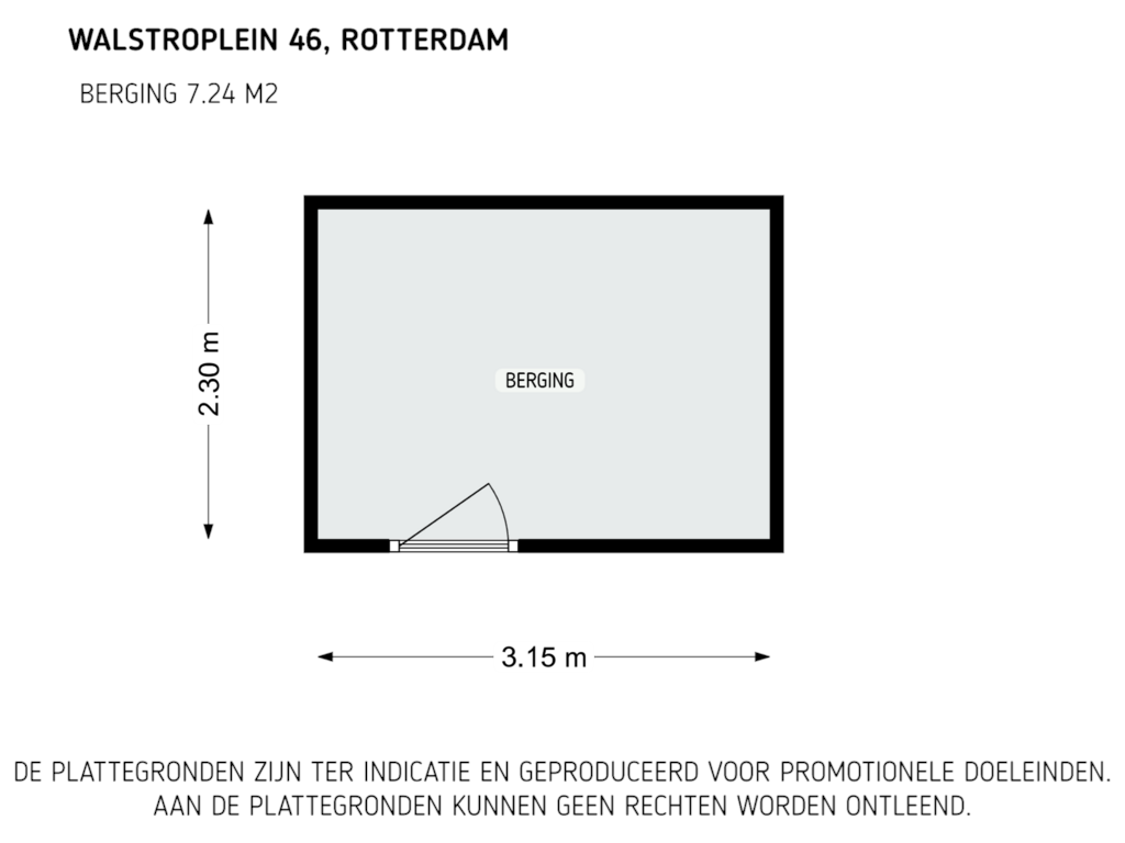 Bekijk plattegrond van berging van Walstroplein 46