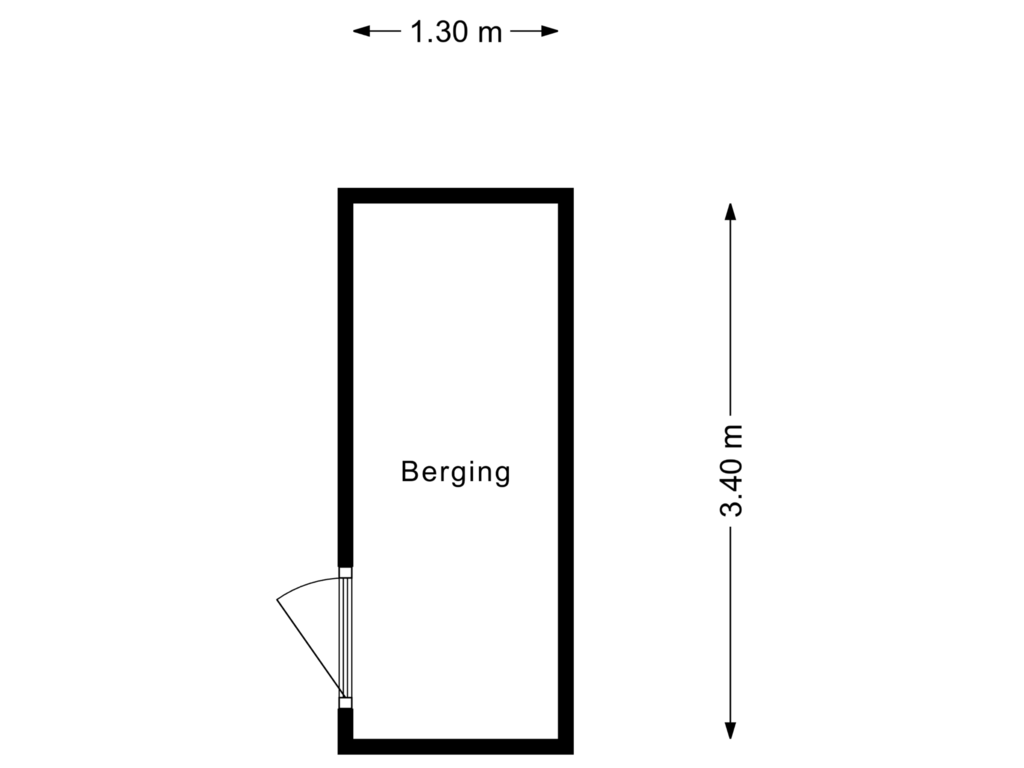 Bekijk plattegrond van Berging van Waterloostraat 52-C