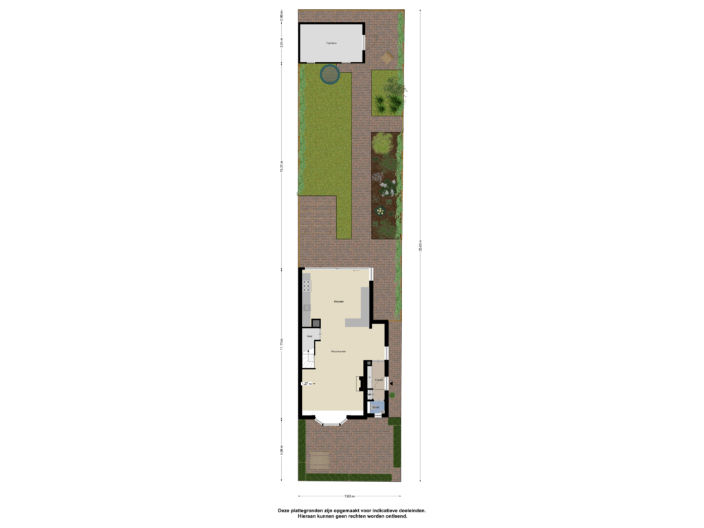 View floorplan of Begane Grond_Tuin of Bergenvaarderstraat 29