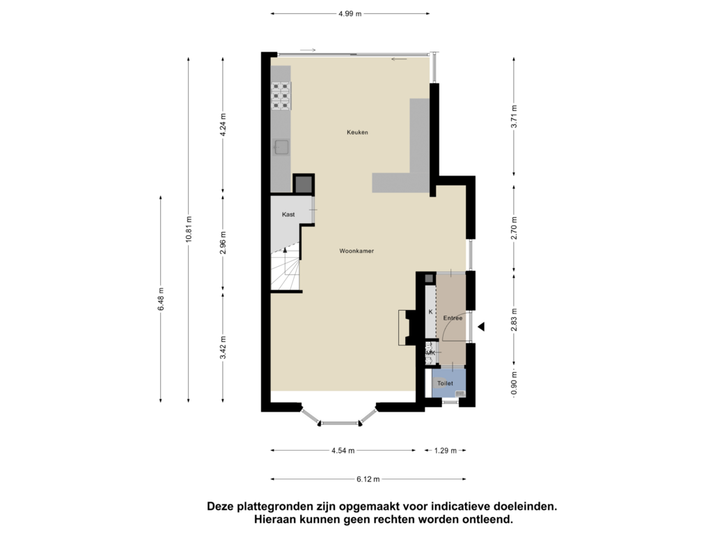 View floorplan of Begane Grond of Bergenvaarderstraat 29