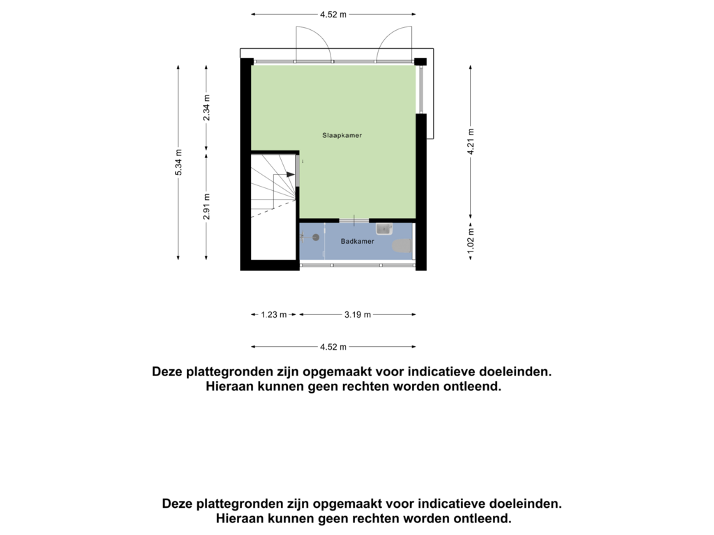 View floorplan of Tweede Verdieping of Bergenvaarderstraat 29