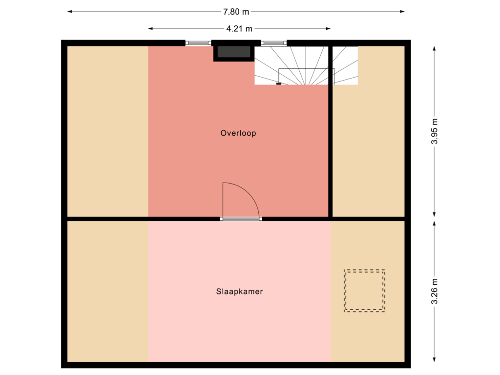 View floorplan of 2e Verdieping of Noordeindseweg 308-A