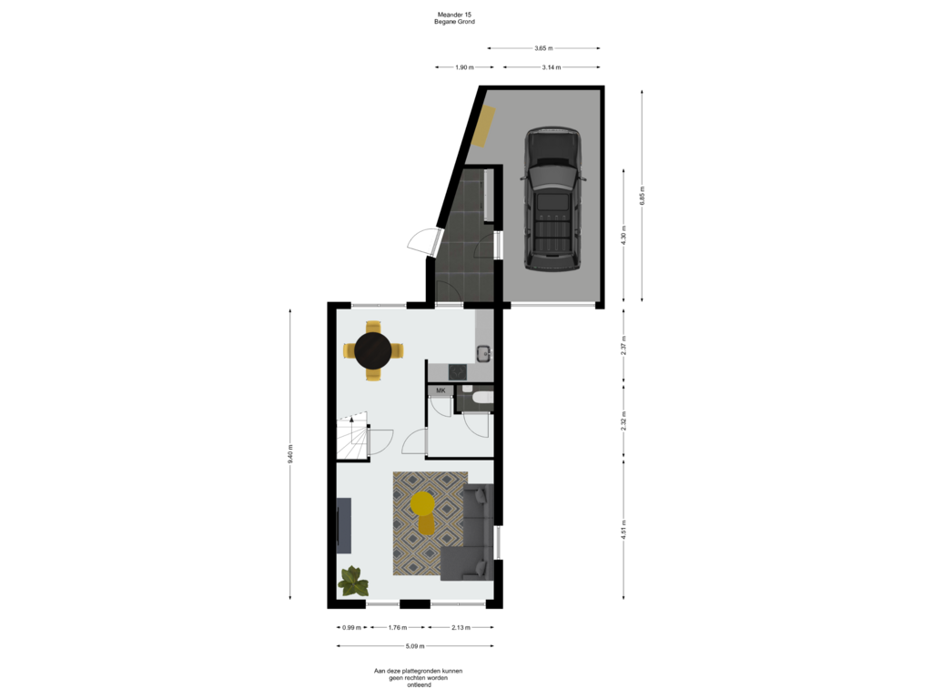 View floorplan of Begane Grond of Meander 15