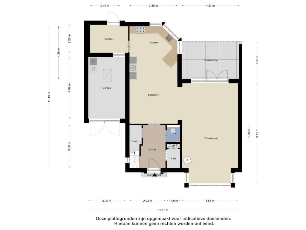 Bekijk plattegrond van Begane Grond van Oud Brandevoort 24