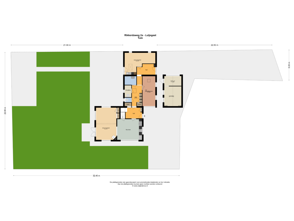 Bekijk plattegrond van TUIN van Rikkerdaweg 2-A