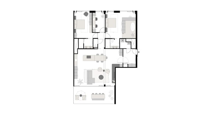 Foto 10 van Panorama-appartement type D2 (Bouwnr. 8)