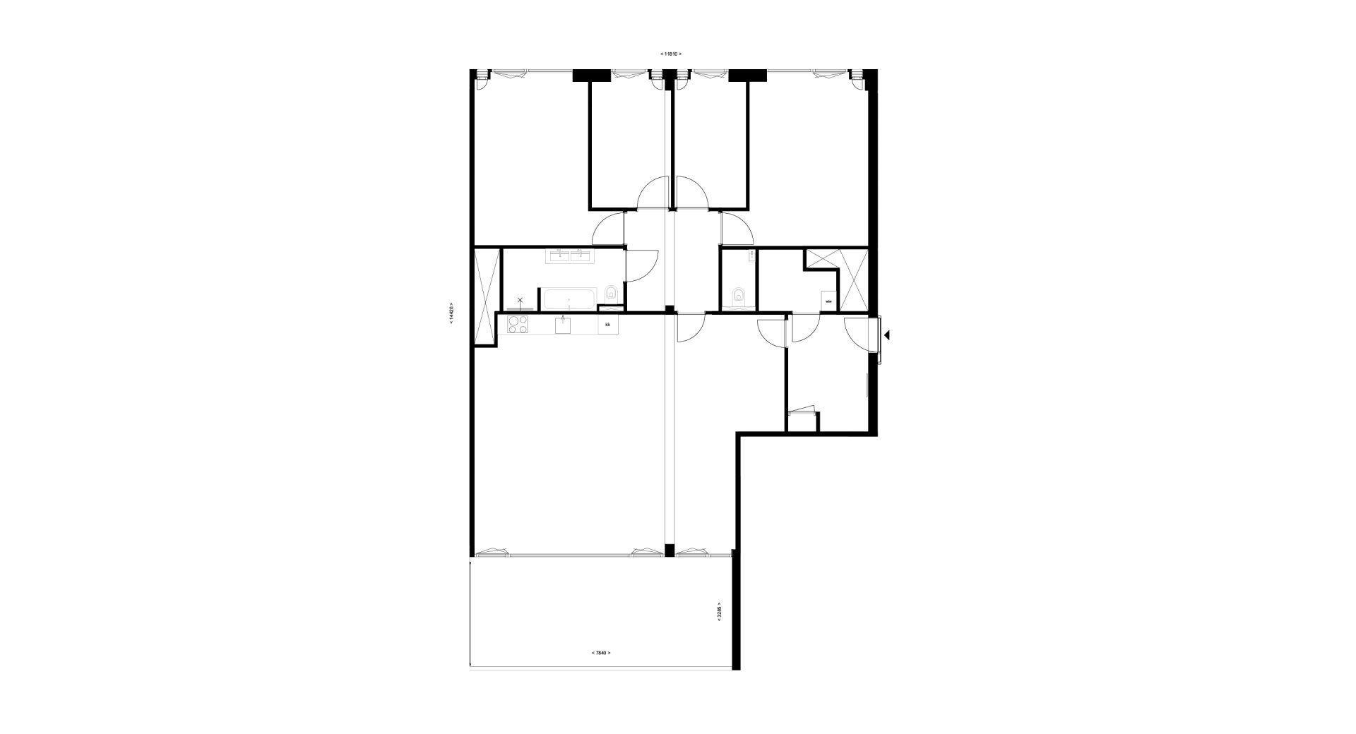 Foto 9 van Panorama-appartement type D2 (Bouwnr. 8)