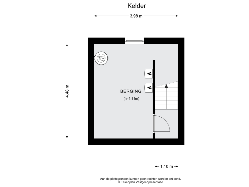 Bekijk plattegrond van Kelder van Nieuwe Hilversumseweg 12