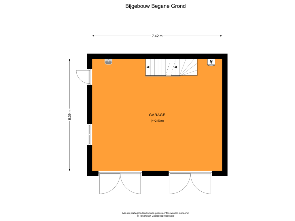 Bekijk plattegrond van Bijgebouw Begane Grond van Nieuwe Hilversumseweg 12