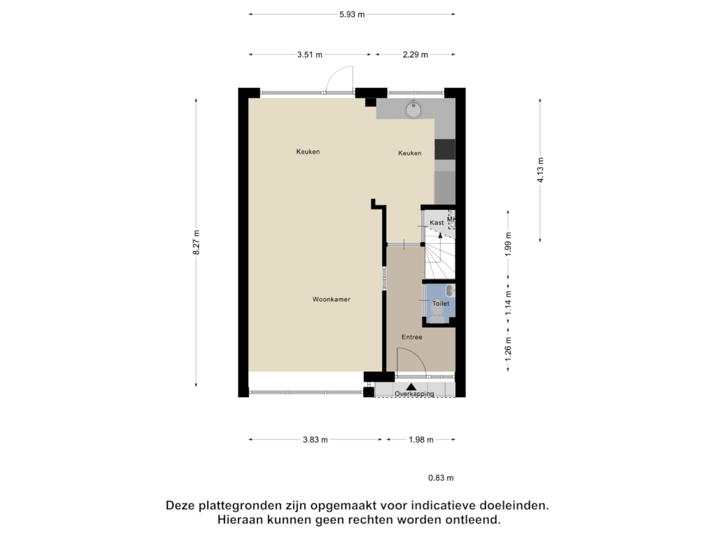 Bekijk plattegrond van Begane Grond van Kruisakker 23