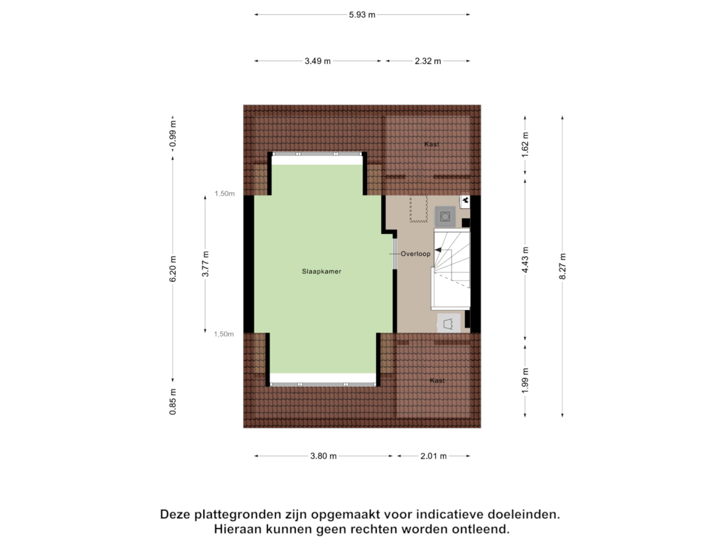 Bekijk plattegrond van Tweede Verdieping van Kruisakker 23