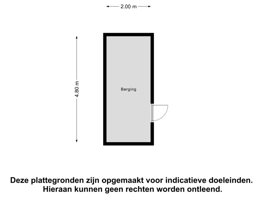 Bekijk plattegrond van Berging van Kruisakker 23