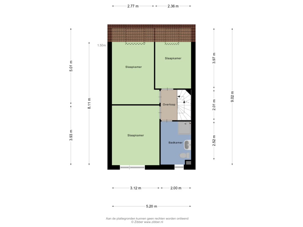 Bekijk plattegrond van Eerste verdieping van Kromoord 4