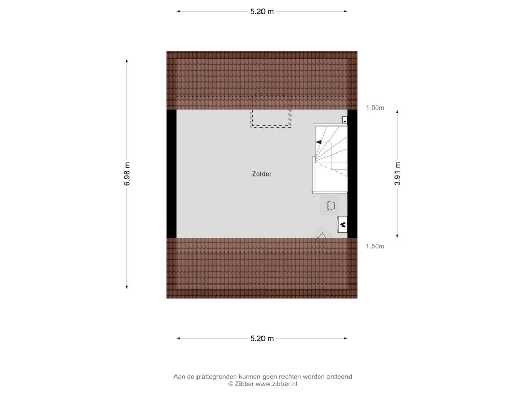 Bekijk plattegrond van Zolder van Kromoord 4