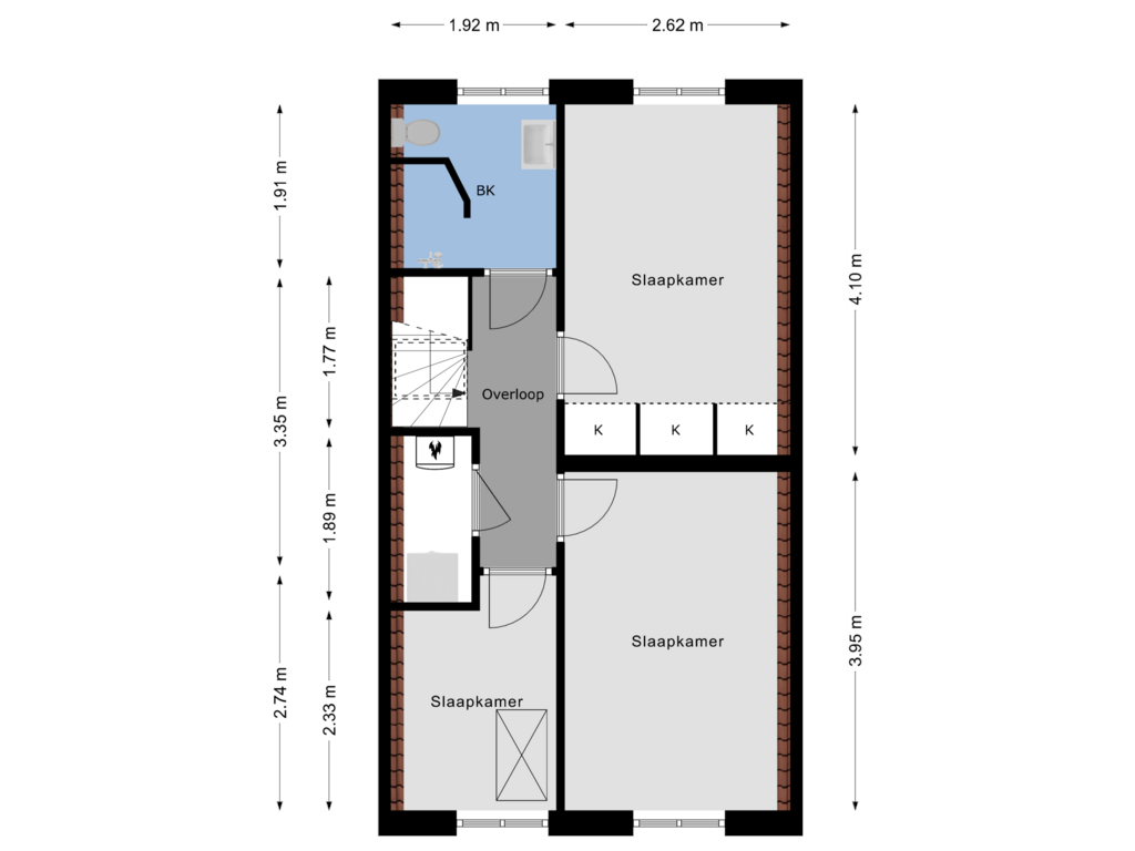 Bekijk plattegrond van 2e Verdieping van Grazendonkstraat 35