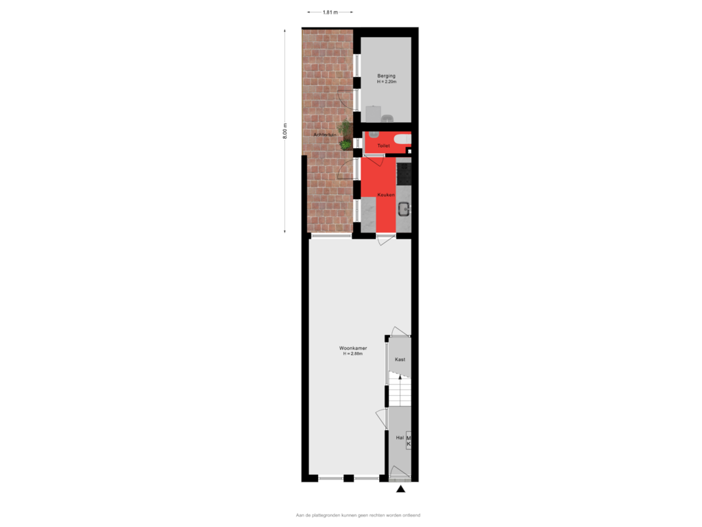 Bekijk plattegrond van Situatie van Vondelstraat 25