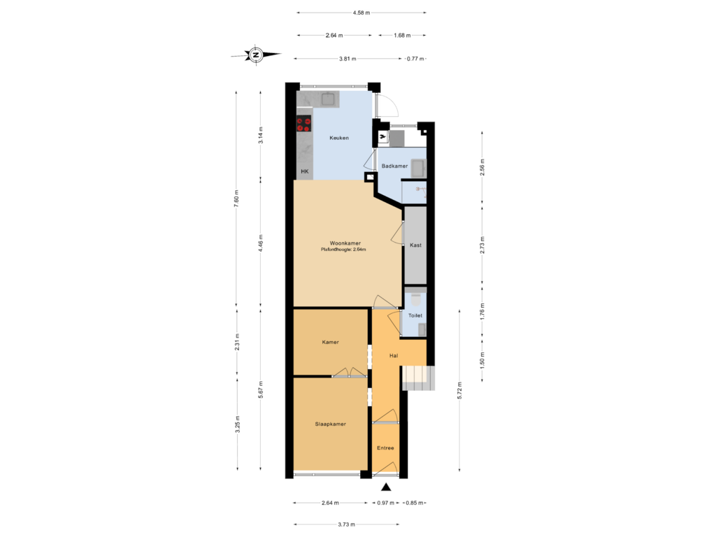 Bekijk plattegrond van Begane grond van Messchaertplein 20