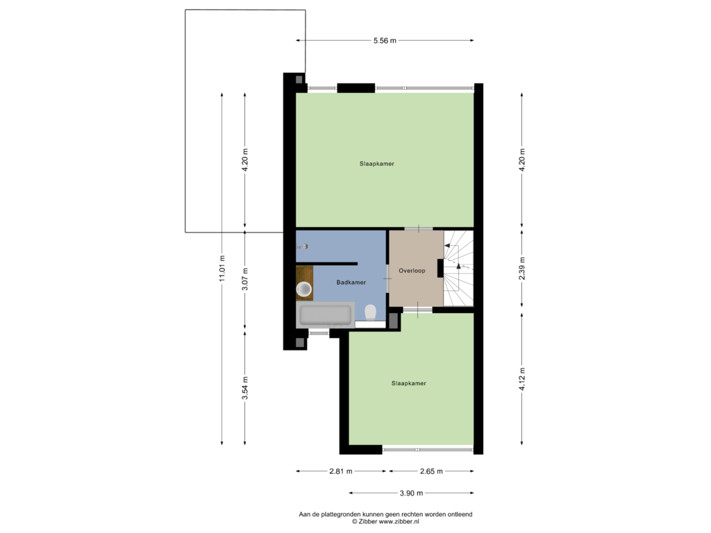 View floorplan of Eerste Verdieping of Julianastraat 66