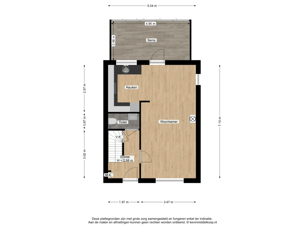 Bekijk plattegrond van First floor van Langeraarseweg 26