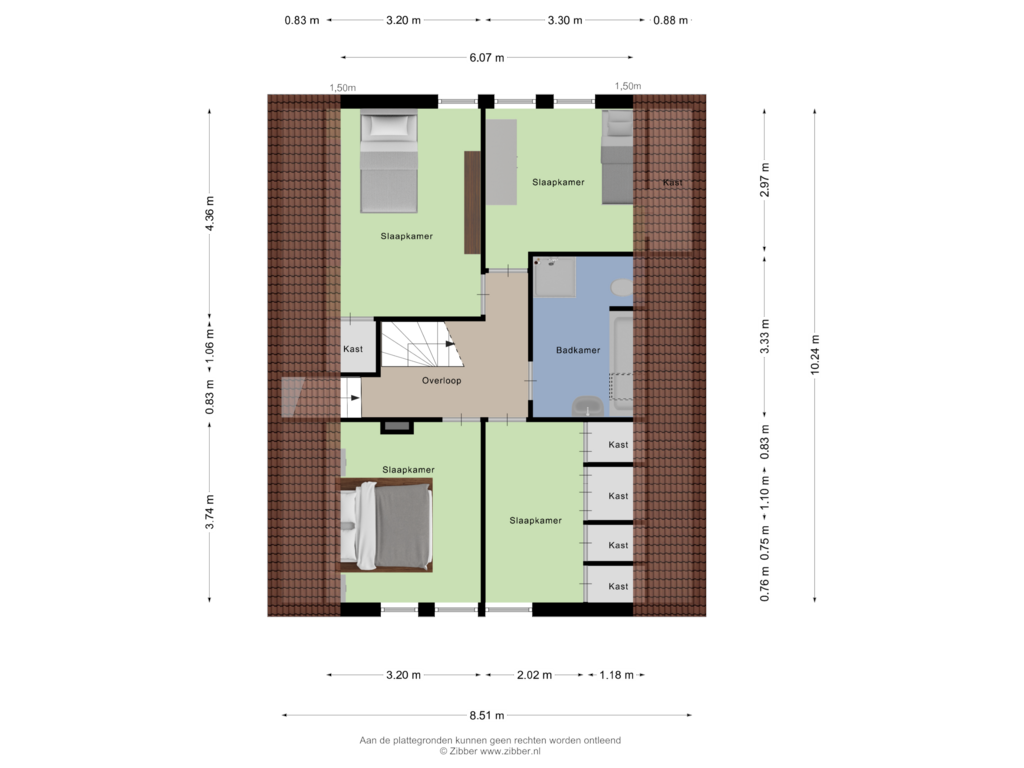 Bekijk plattegrond van Eerste verdieping van Johan Huizingastraat 122