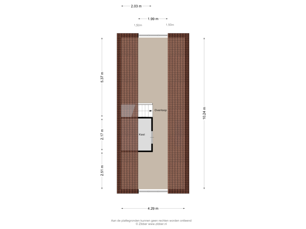 Bekijk plattegrond van Tweede verdieping van Johan Huizingastraat 122