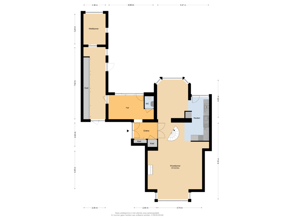 Bekijk plattegrond van Begane Grond van De Savornin Lohmanlaan 19