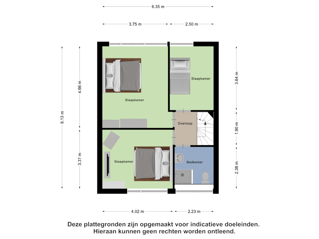 Bekijk plattegrond van Eerste Verdieping van Tolhuis 3229