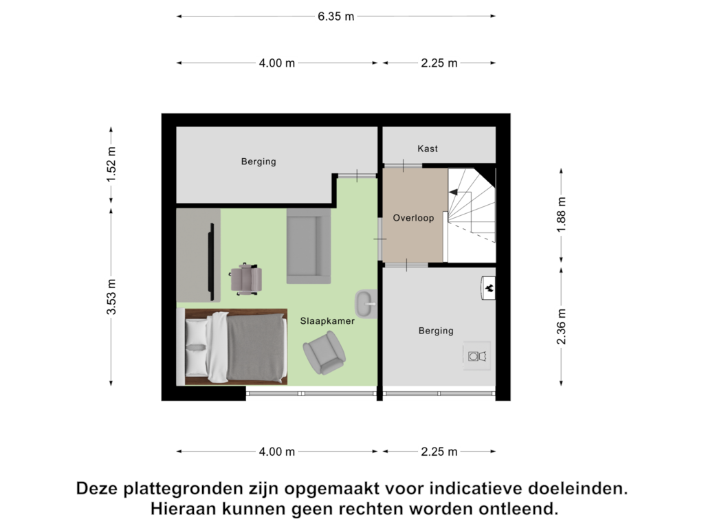 Bekijk plattegrond van Tweede Verdieping van Tolhuis 3229