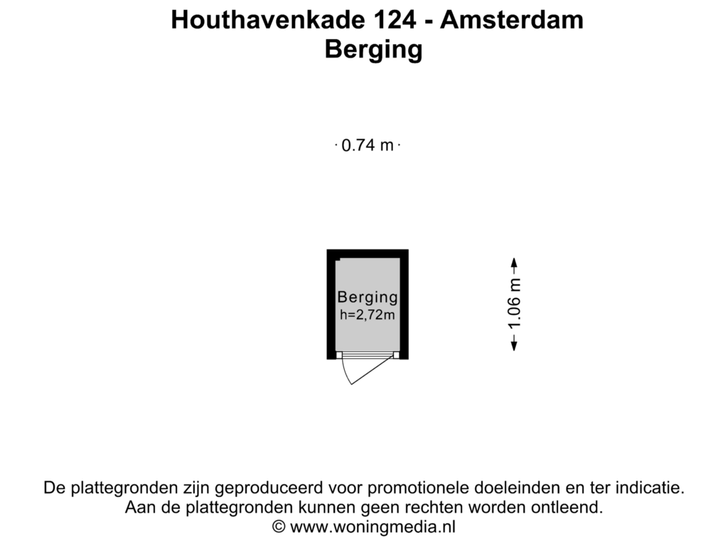 Bekijk plattegrond van Berging van Houthavenkade 124