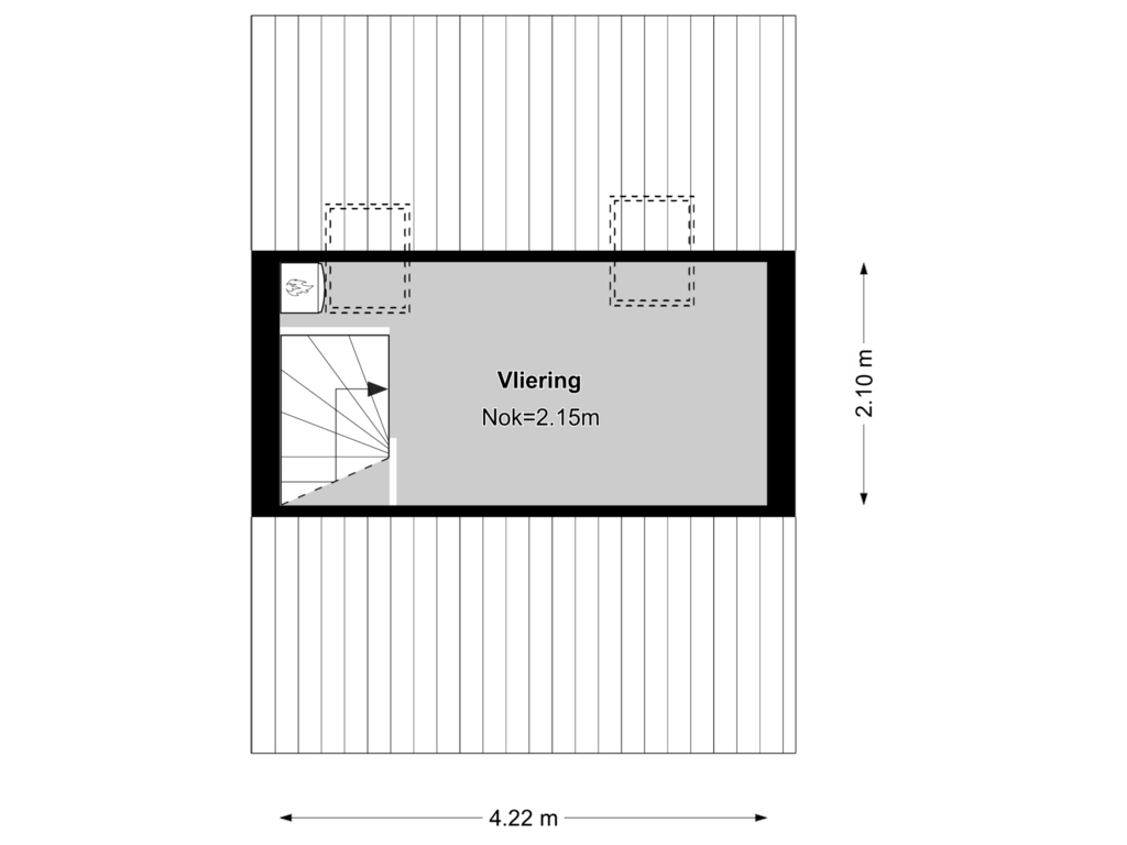 Bekijk plattegrond van Vliering van Kloosterstraat 30