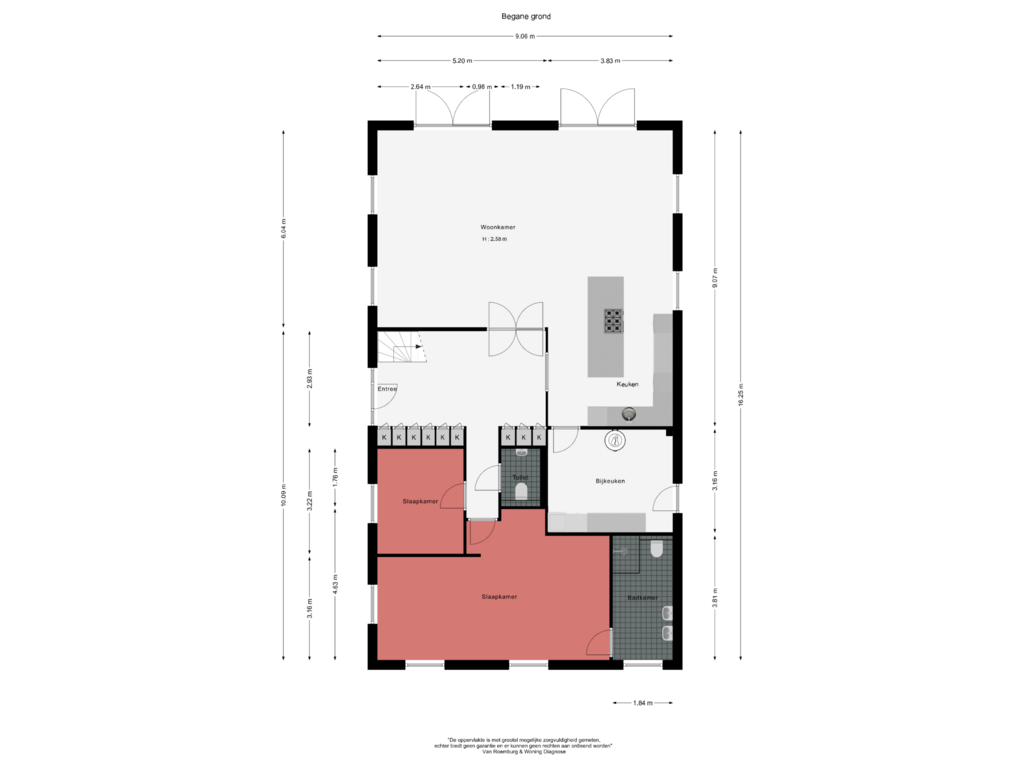 Bekijk plattegrond van Begane grond van Stommeerkade 66