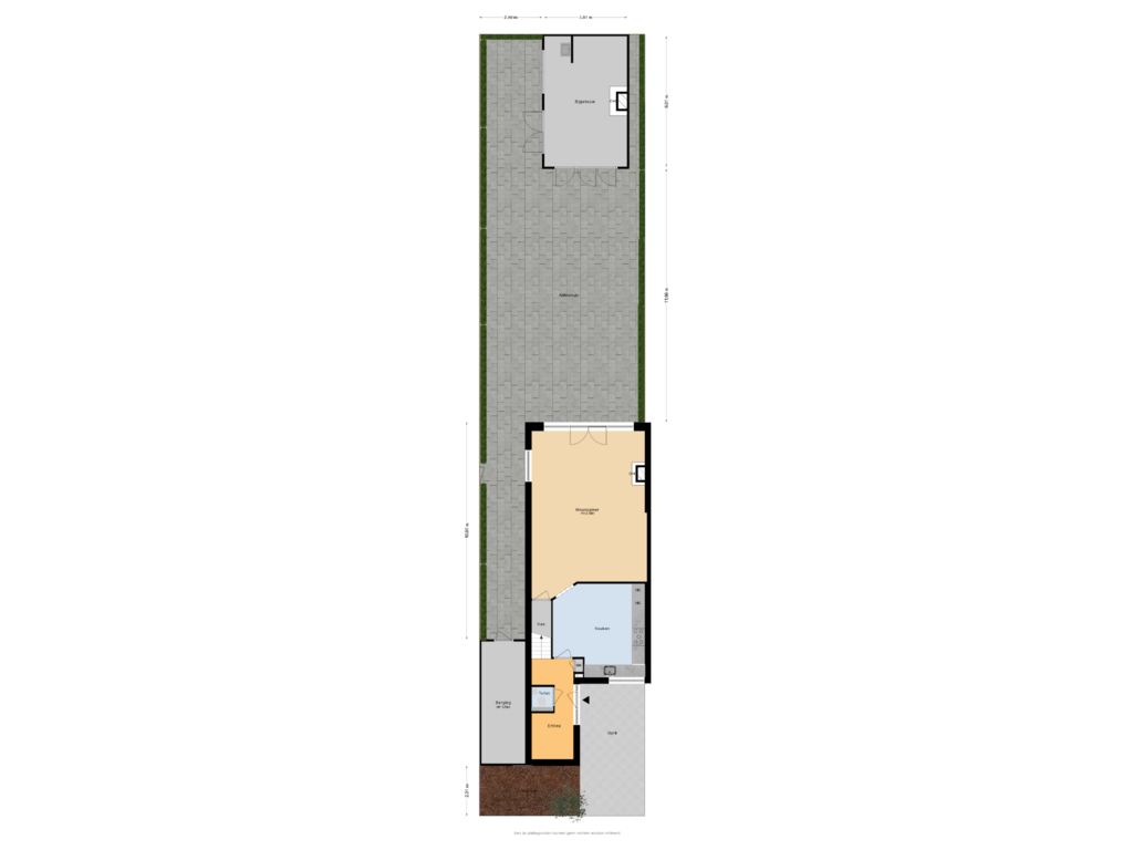 View floorplan of Situatie of Valeriaanstraat 193