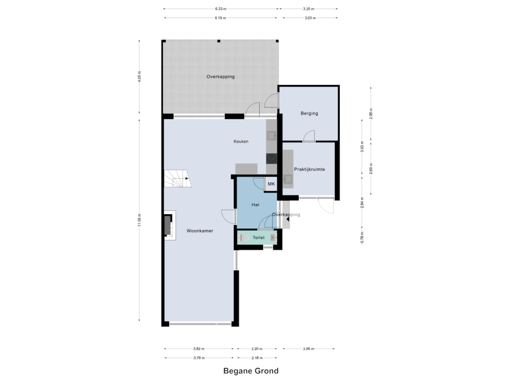 View floorplan of Begane Grond of Muggenbroekerlaan 25