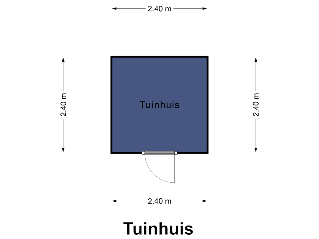 View floorplan of Tuinhuis of Muggenbroekerlaan 25