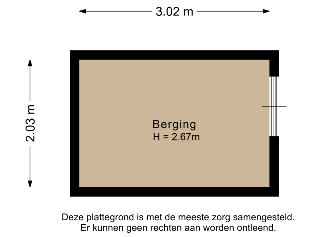 Bekijk plattegrond van Berging van Schipluidersluis 10