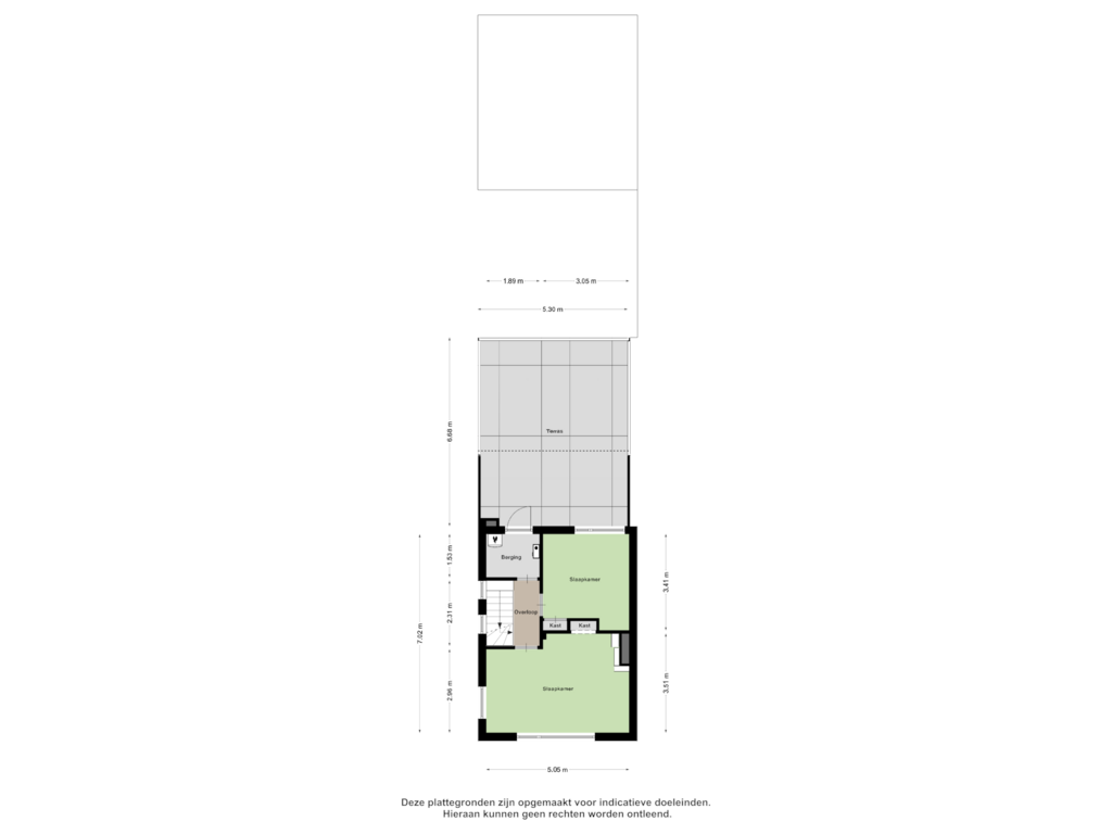 Bekijk plattegrond van Eerste Verdieping van Willem Barendszstraat 2-BIS