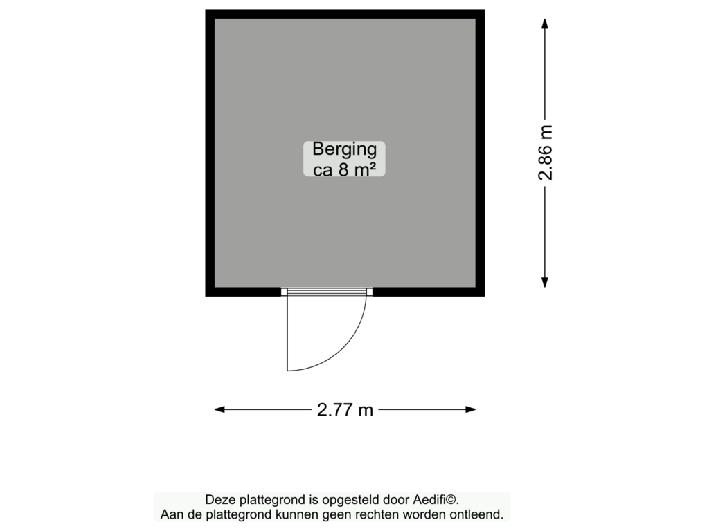 View floorplan of Berging of Julianastraat 11